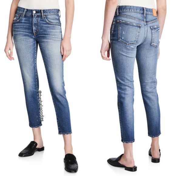 MOUSSY VINTAGE Sundance Skinny Jeans Denim Distressed Cropped